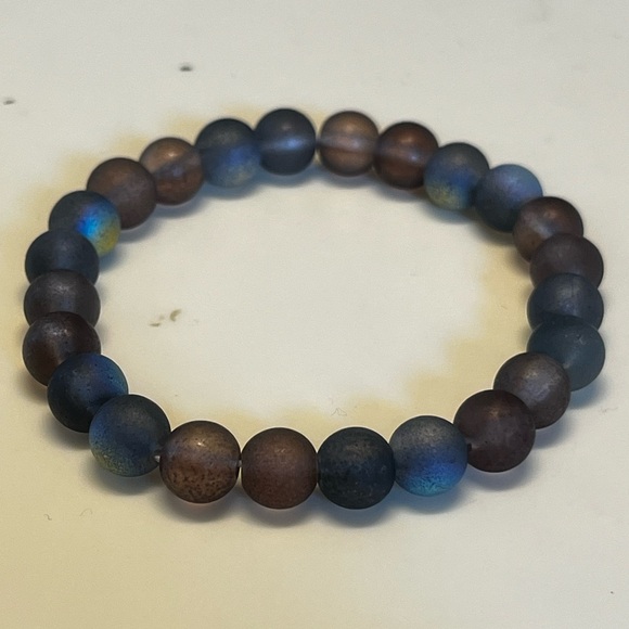 Stone Bead Bracelet Handcrafted - Picture 3 of 13